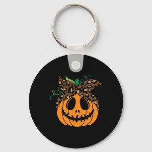 Thanksgiving Halloween Fall Cute And Funny Pumpkin Key Ring