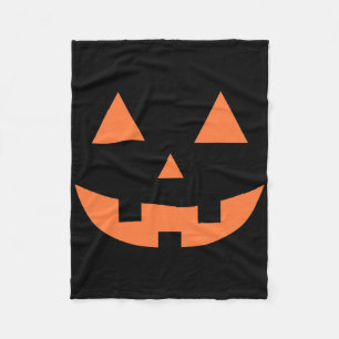 Thanksgiving Halloween Fall Scary Jack O' Lantern  Fleece Blanket
