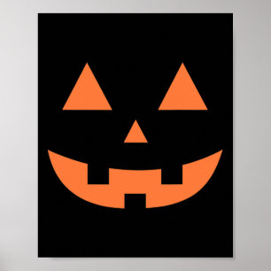 Thanksgiving Halloween Fall Scary Jack O' Lantern Poster