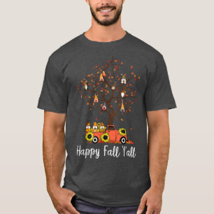 Thanksgiving Halloween Gnomes Custume Cute Autumn T-Shirt