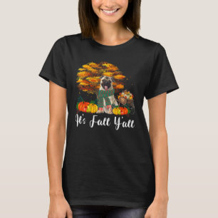 Thanksgiving Halloween It's Fall Y'all Pug Dog T-Shirt