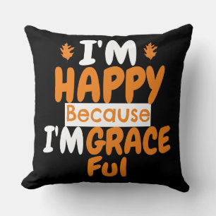  Thanksgiving Happy and Graceful   Fall Theme Cushion