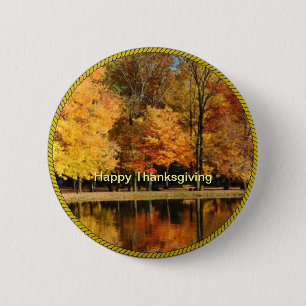 THANKSGIVING: Happy Thanksgiving Button/Lapel Pin