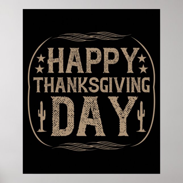 Thanksgiving - Happy Thanksgiving Day Poster (Front)