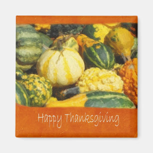 Thanksgiving Harvest 2 - Happy Thanksgiving Magnet