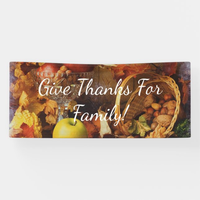 Thanksgiving harvest autumn banner (Horizontal)