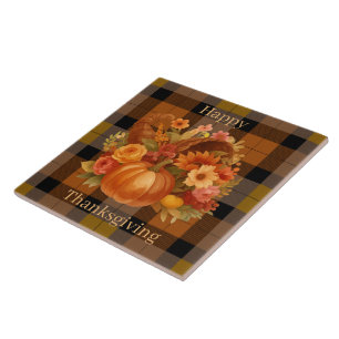 Thanksgiving Harvest Ceramic Tile