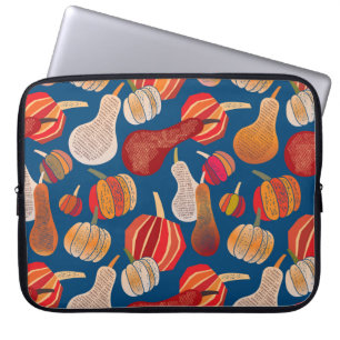 Thanksgiving Harvest: Pumpkin Vintage Art Laptop Sleeve