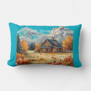 Thanksgiving,Harvest Time Happiness Lumbar Cushion