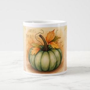 Thanksgiving, Harvest You Blessings Large Coffee Mug