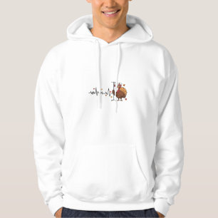Thanksgiving Heartbeat Turkey Nurse Pulse Fall RN Hoodie