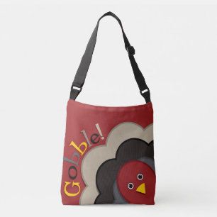 Thanksgiving hiding turkey crossbody bag