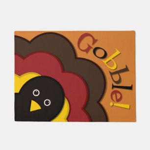 Thanksgiving hiding turkey doormat