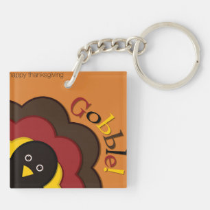 Thanksgiving hiding turkey key ring