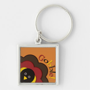 Thanksgiving hiding turkey key ring