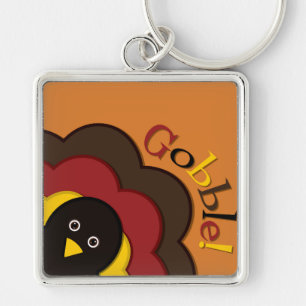 Thanksgiving hiding turkey key ring