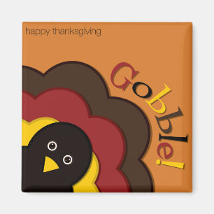 Thanksgiving hiding turkey magnet