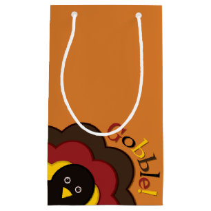 Thanksgiving hiding turkey small gift bag