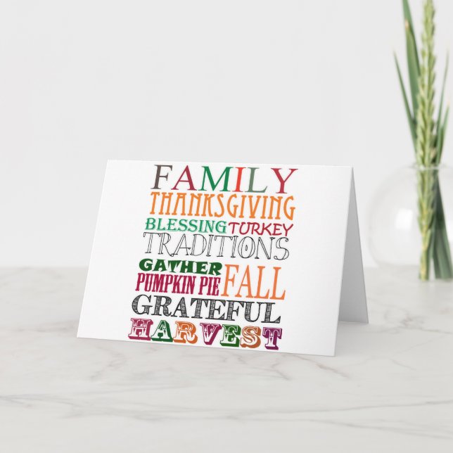 thanksgiving holiday card (Front)