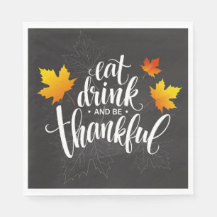 Thanksgiving Holiday Paper Napkins