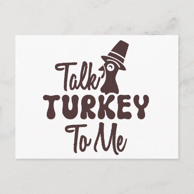 Thanksgiving  holiday postcard (Front)