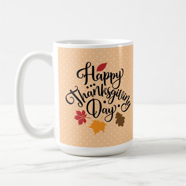 Thanksgiving Holiday Series 15 oz Class Mug (Left)