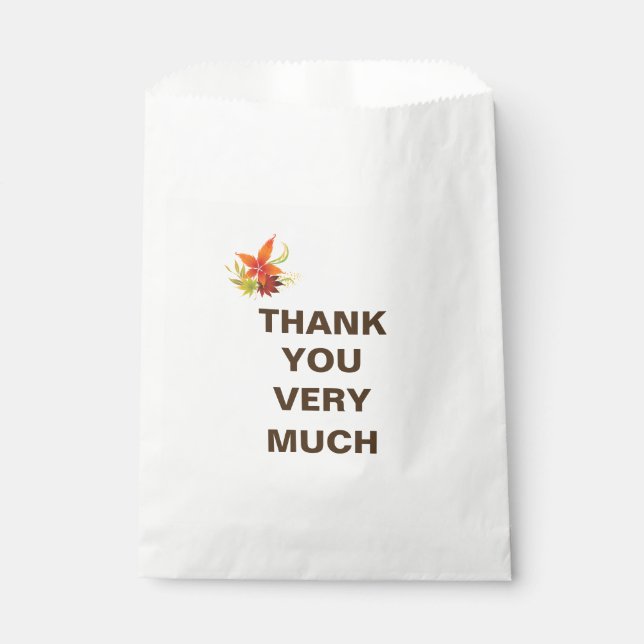 Thanksgiving Holiday Treat Bag (Front)