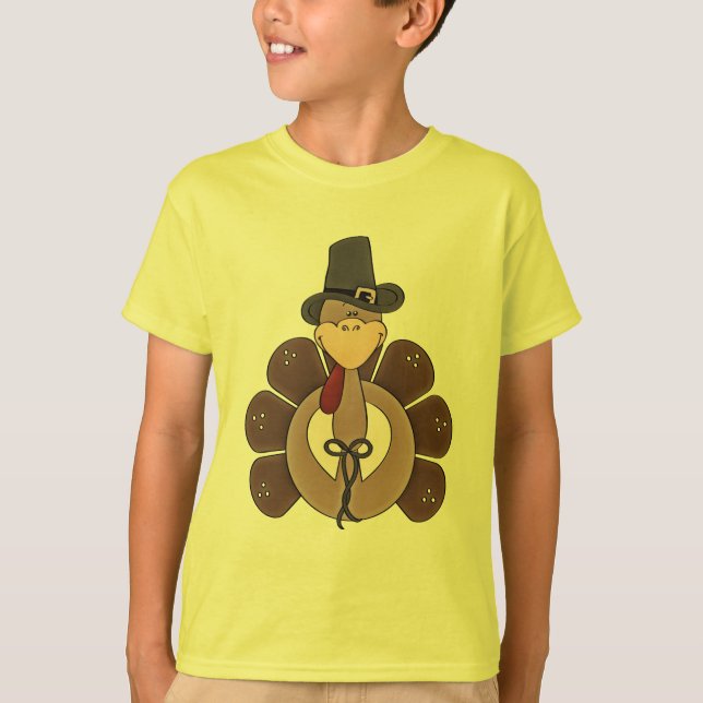 Thanksgiving Holiday Turkey kids t-shirt (Front)