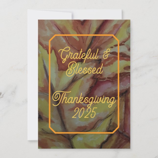 Thanksgiving Holy Card – Digital Option (Front)