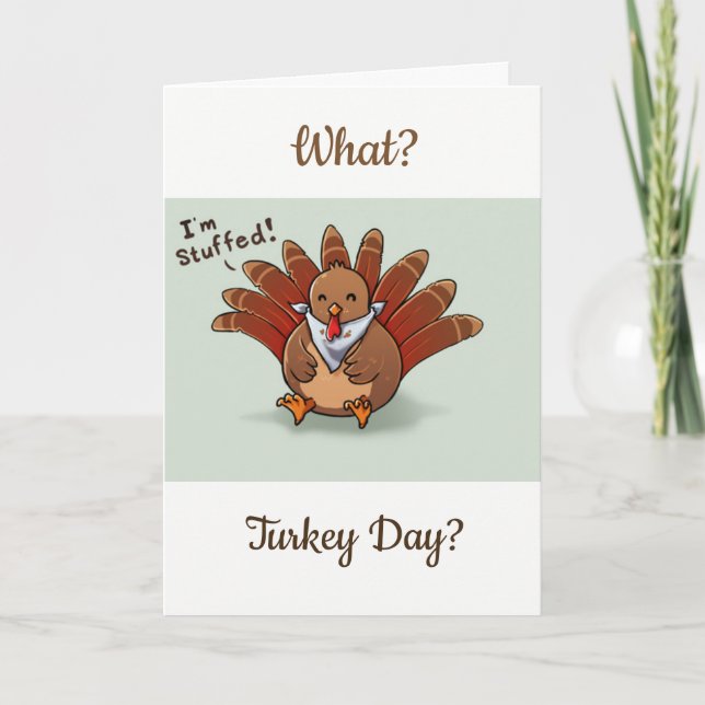 THANKSGIVING HUMOR ALA TURKEY??? HOLIDAY CARD (Front)