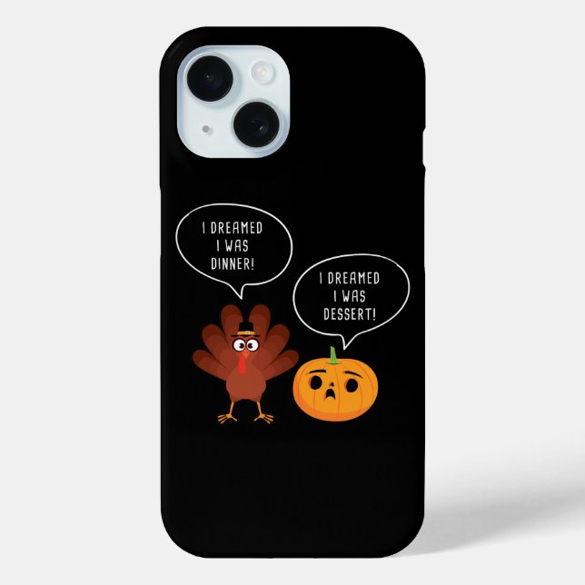 Thanksgiving Humor Funny Turkey Joke Case-Mate iPhone Case (Back)