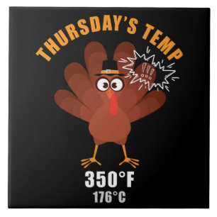 Thanksgiving Humor Funny Turkey Joke Ceramic Tile