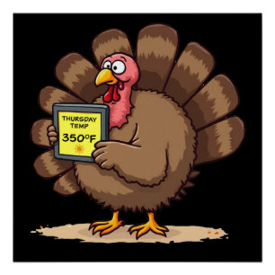 Thanksgiving Humor Funny Turkey Joke Poster