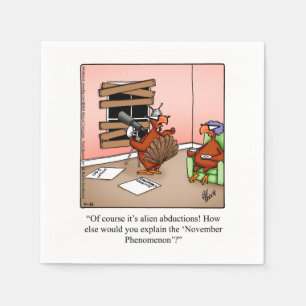 Thanksgiving Humor Paper Napkins