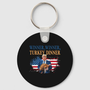 Thanksgiving Humor Trump Turkey Key Ring