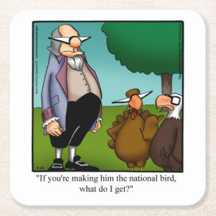 Thanksgiving Humour Bar Coasters