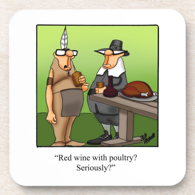 Thanksgiving Humour Coaster (Front)