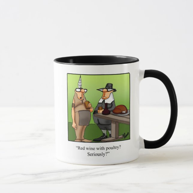 Thanksgiving Humour Coffee Mug Gift (Right)