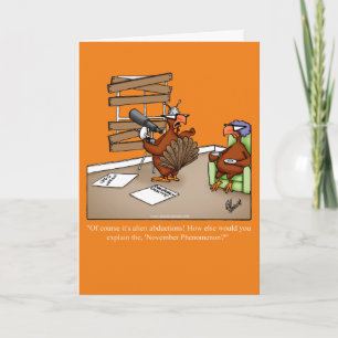 Thanksgiving Humour Greeting Card