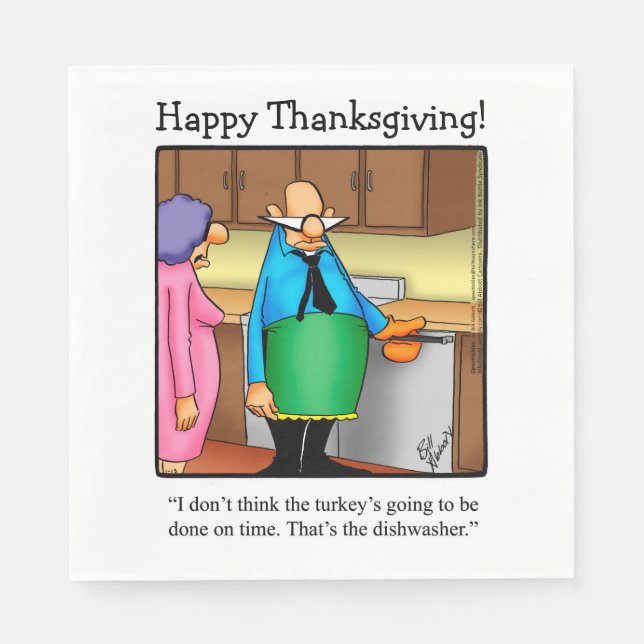 Thanksgiving Humour Holiday Napkins  (Front)