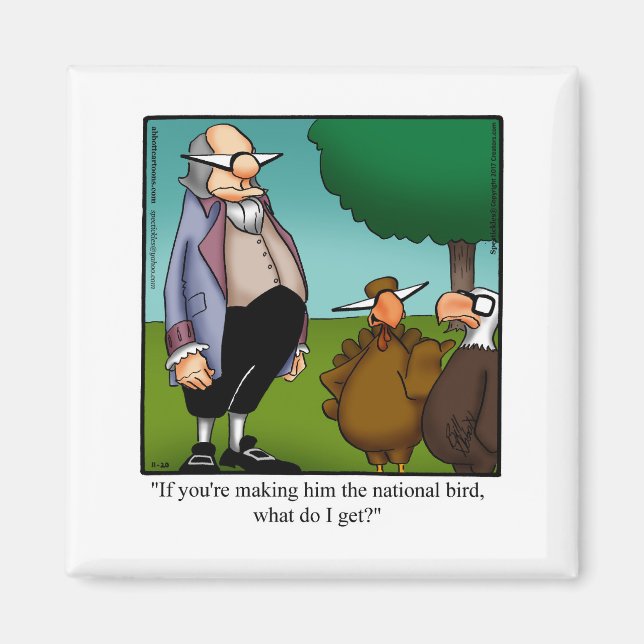 Thanksgiving Humour Magnet Gift (Front)