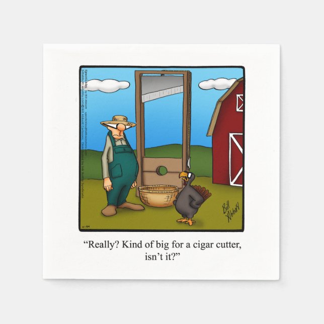 Thanksgiving Humour Paper Napkins (Front)