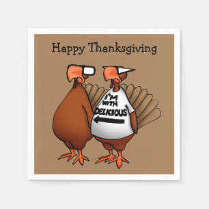 Thanksgiving Humour Paper Napkins
