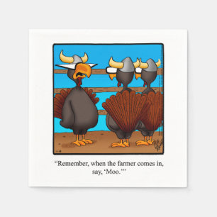 Thanksgiving Humour Paper Napkins