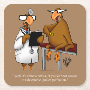  Thanksgiving Humour Party Coasters