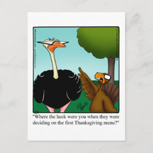 Thanksgiving Humour Postcard "Spectickles"