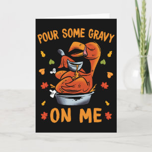 Thanksgiving Humour Trump Turkey Tees Uni Adults  Card