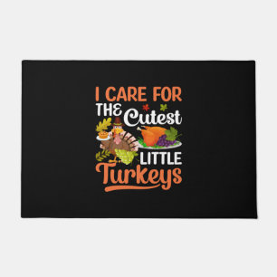 Thanksgiving I Care For The Cutest Turkey Doormat