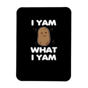 Thanksgiving I Yam What I Yam Funny Fall Classic Magnet