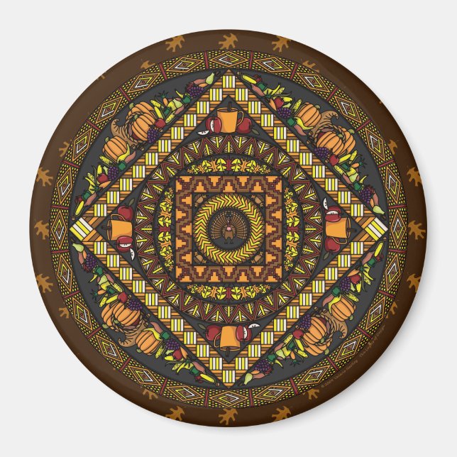 Thanksgiving Icons Magnet (Front)